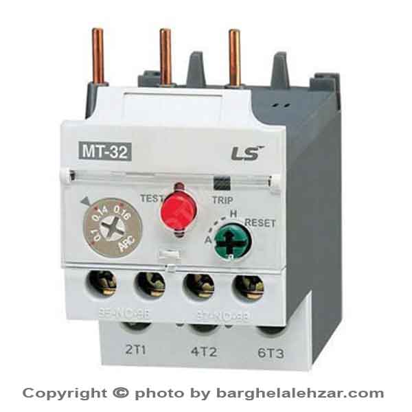 بی متال ال اس LS مدل MT32 رنج تنظیم جریان 0.4  تا 0.63 جهت نصب روی کنتاکتور 9 تا 40 آمپر
