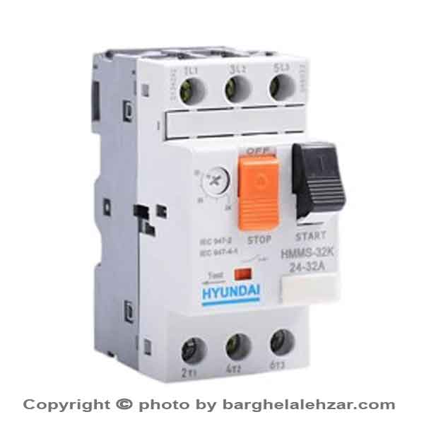 کلید حرارتی HHMS32K هیوندا رنج 1.6 تا 1 قدرت قطع 100ka ولتاژ  کاری 690vac