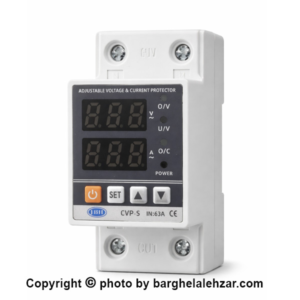محافظ ولتاژ جریان تکفاز JBH مدل CVP-S63A با ظرفیت ۶۳ آمپر - برق لاله زار